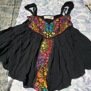 NWT Jen's Pirate Booty Mexican Flowy Summer Top M/L